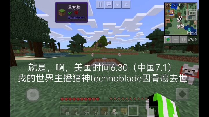 Technoblade愿你在天堂能玩我的世界，有吃不完的马铃薯😭😭😭😭截图