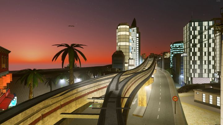 【城市天际线 Cities: Skylines】阳沙市单轨线截图