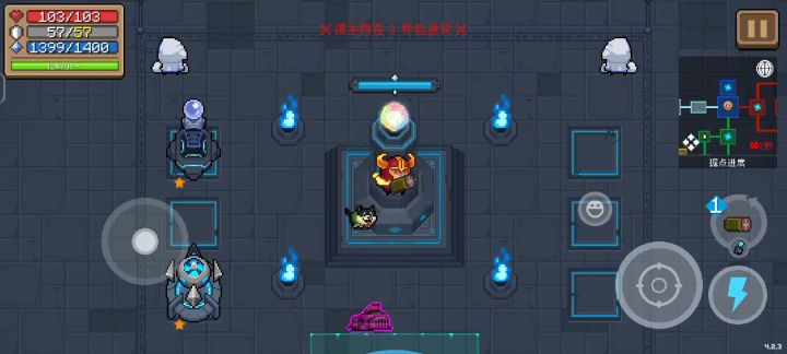 当骑士2技能带上3把15的导弹发射器截图