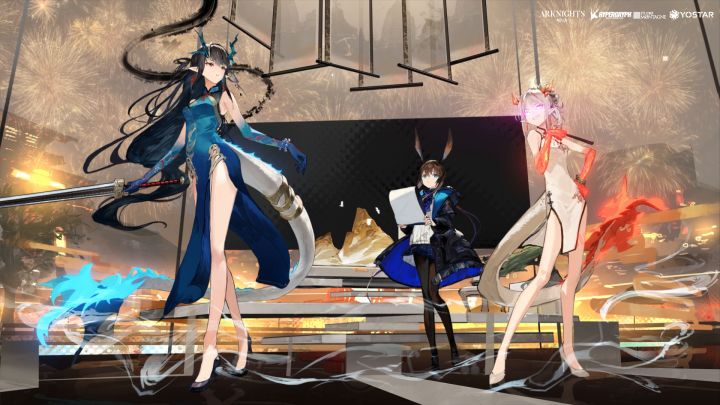 《明日方舟》国际服2.5周年,向玩家分享了一波动态壁纸截图