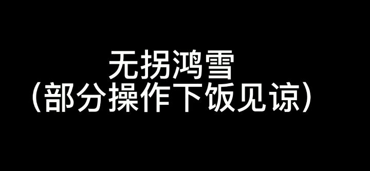 关于鸿雪的个人看法截图