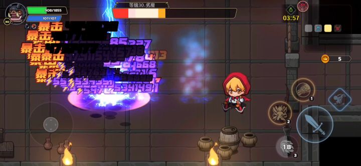 红色套装射手5亿技能伤害截图