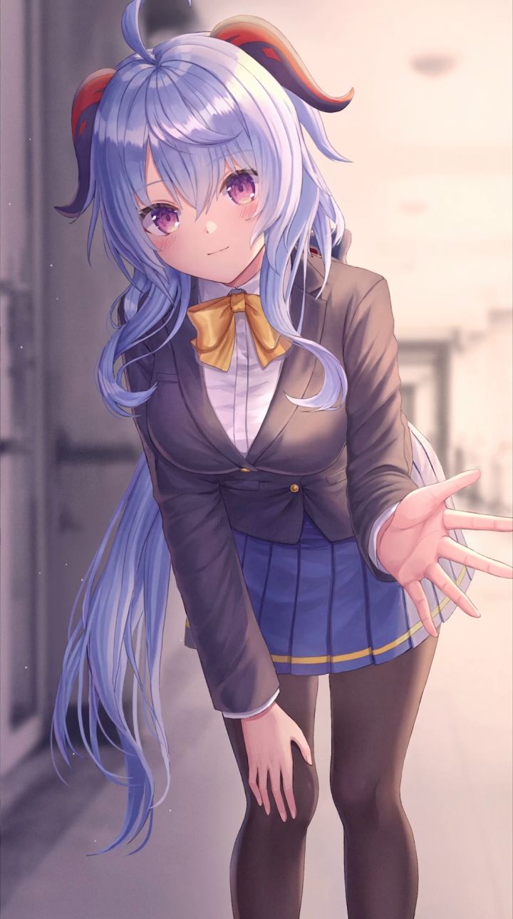 原神 JK制服 甘雨 动态壁纸截图