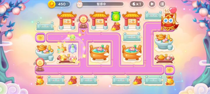 保卫萝卜4周赛8.28无伤74心打法截图