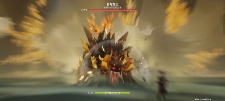 第一次打龙王就被帝君带飞截图
