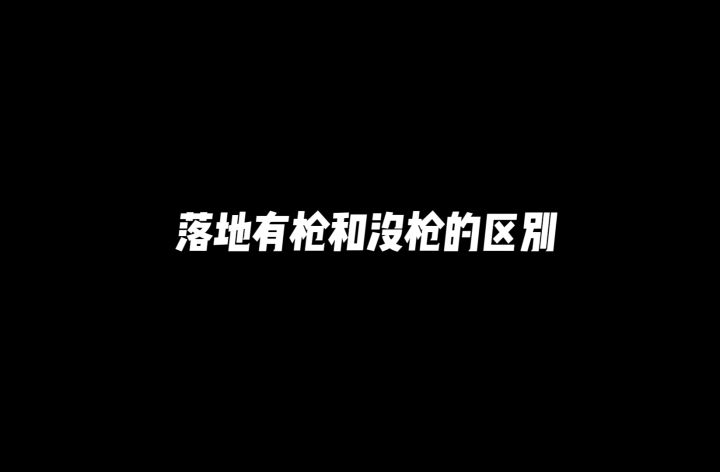 落地有枪和没枪的区别截图