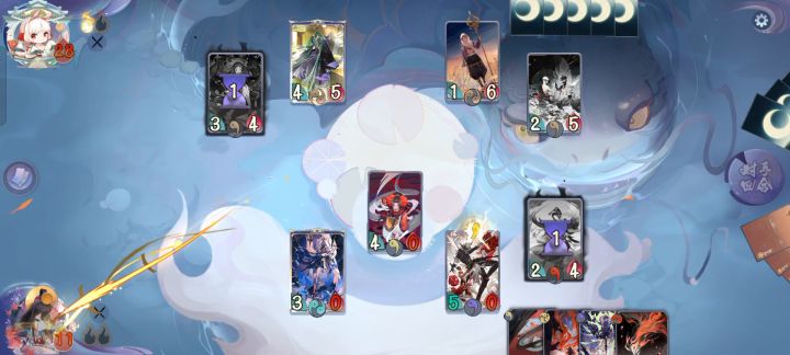 没看懂，一个二勾牌打死我全部式神截图