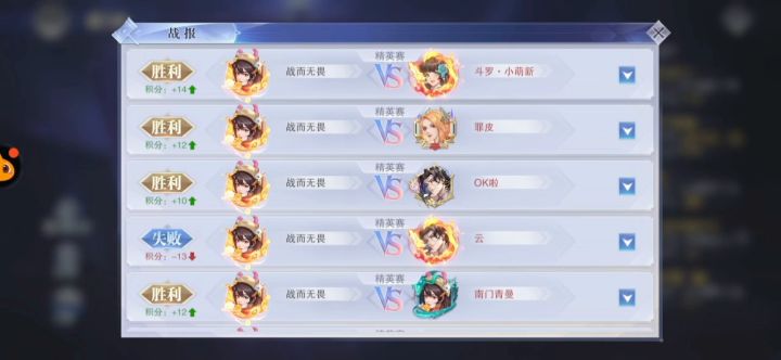 目前的T0级别PK阵容截图