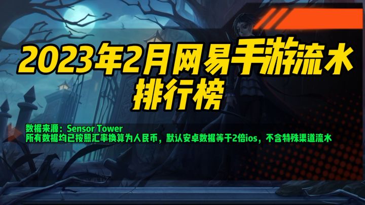 2月网易手游流水现状 第五人格继续上涨 蛋仔保持第一截图