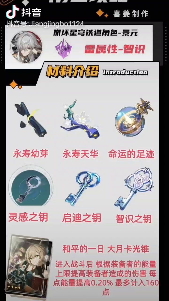 景元升级材料攻略截图