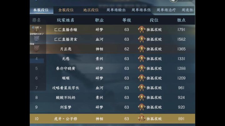 来自逆水寒手游的一位热爱pvp玩家的质疑截图