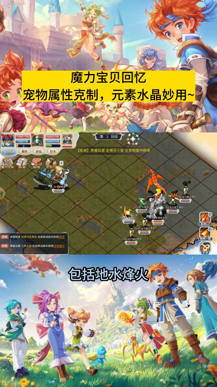 魔力宝贝回忆攻略：宠物属性克制详解，元素水晶妙用攻略~截图
