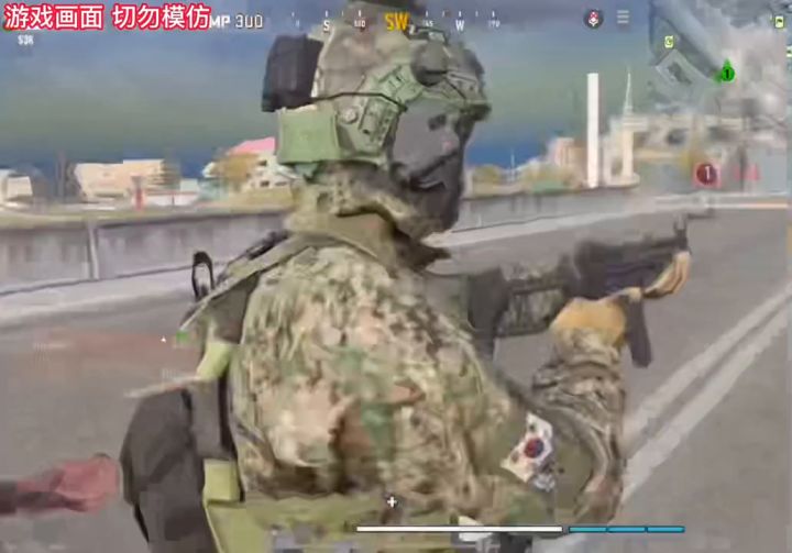 战区手游**主播联名组合包,人物处决动作截图