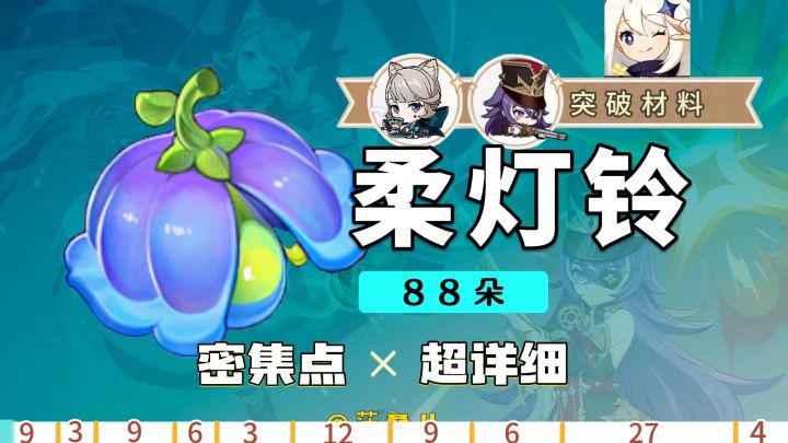 #其他攻略#突破材料柔灯铃采集路线(夏沃蕾,琳妮特)截图