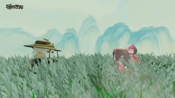 迷你世界指尖青绿，在悠悠的芦苇荡里摇呀摇呀摇