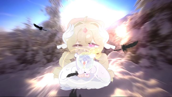 [遗忘雪地动图 白鸽少女]截图