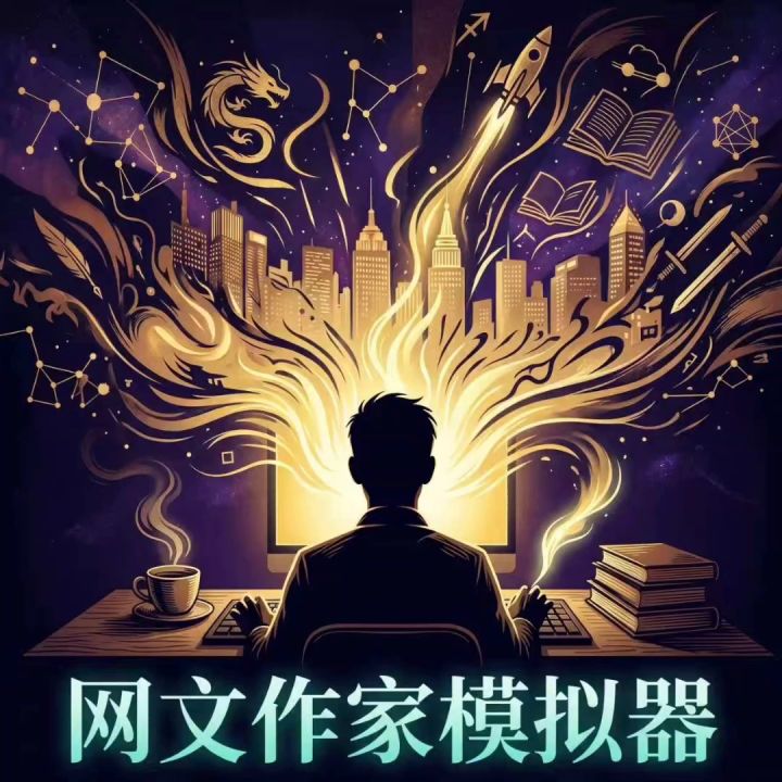 零基础，我用中文制作了一款《网文作家模拟器》截图