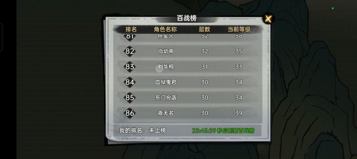 为什么没有排名截图