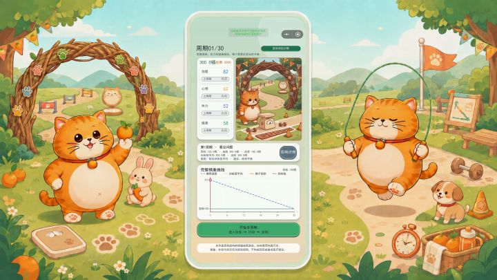 【游戏安利】给橘猫减肥的小游戏,欢迎来玩截图