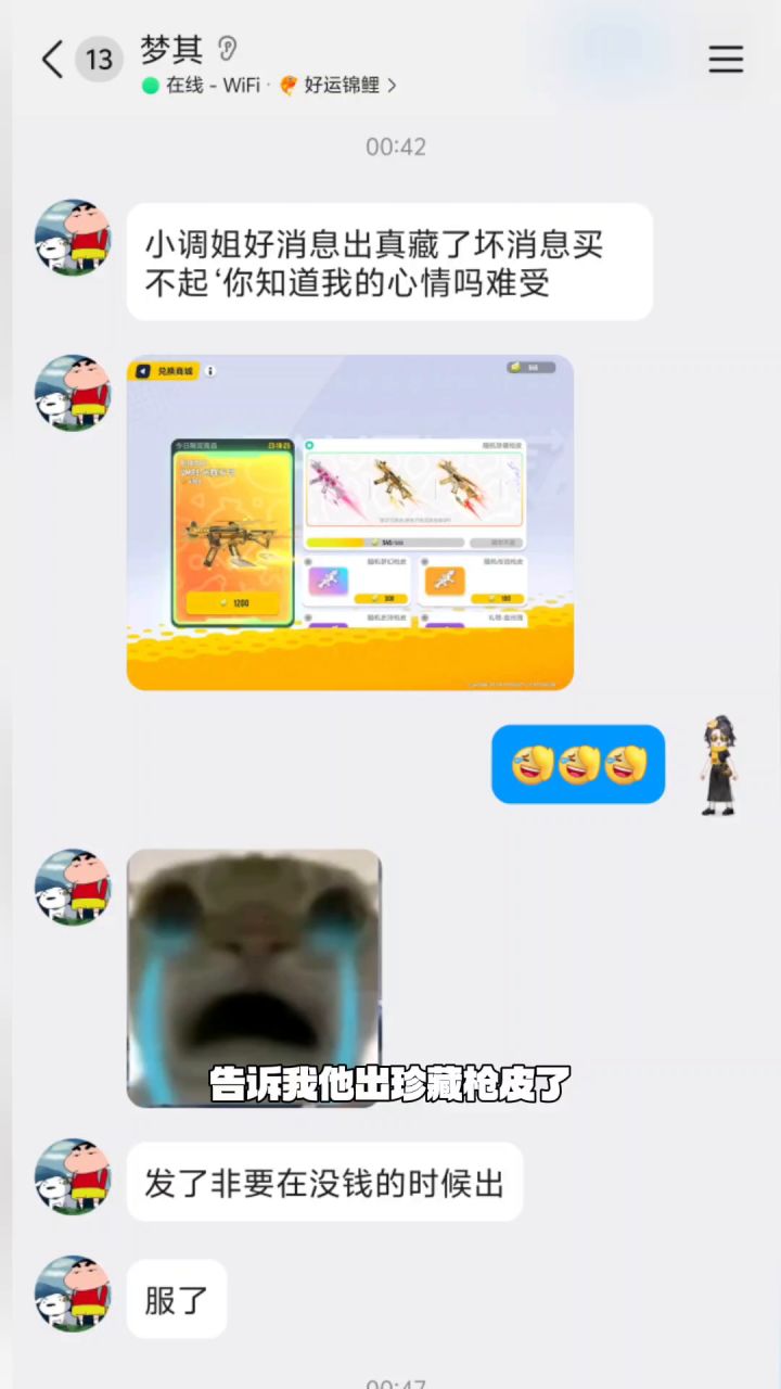 出珍藏枪皮时的无力感截图