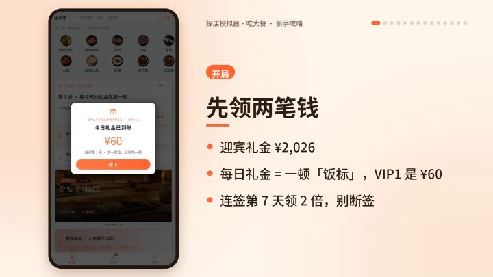 【新手必看】从牛肉面到三勺法餐：探店模拟器·吃大餐 开局攻略截图