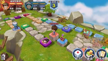 经典土地经营玩法，看似丑萌，但具深度的3D桌游《富豪闯三国》上架